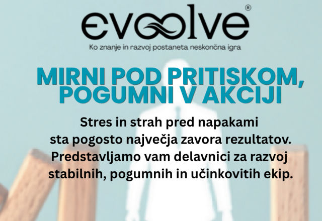 Kaj, če bi vaša ekipa ostala mirna in pogumna tudi v najbolj zahtevnih trenutkih?